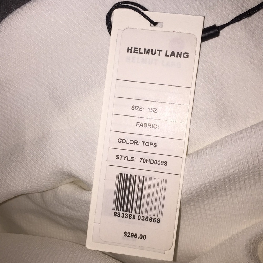 NWT Helmut Lang Tie-back faille top - Picture 5 of 7